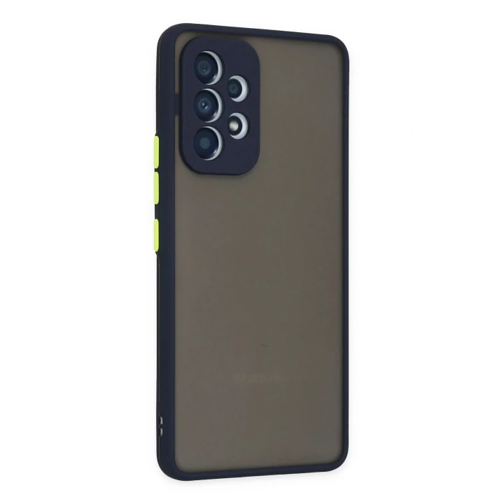 Samsung Galaxy A53 5G Kılıf Montreal Silikon Kapak - Lacivert