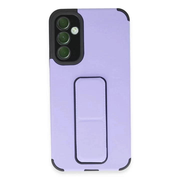 Samsung Galaxy A54 5G Kılıf Mega Standlı Silikon - Lila
