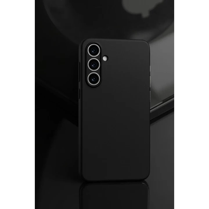Samsung Galaxy A55 5G Kılıf First Silikon - Siyah