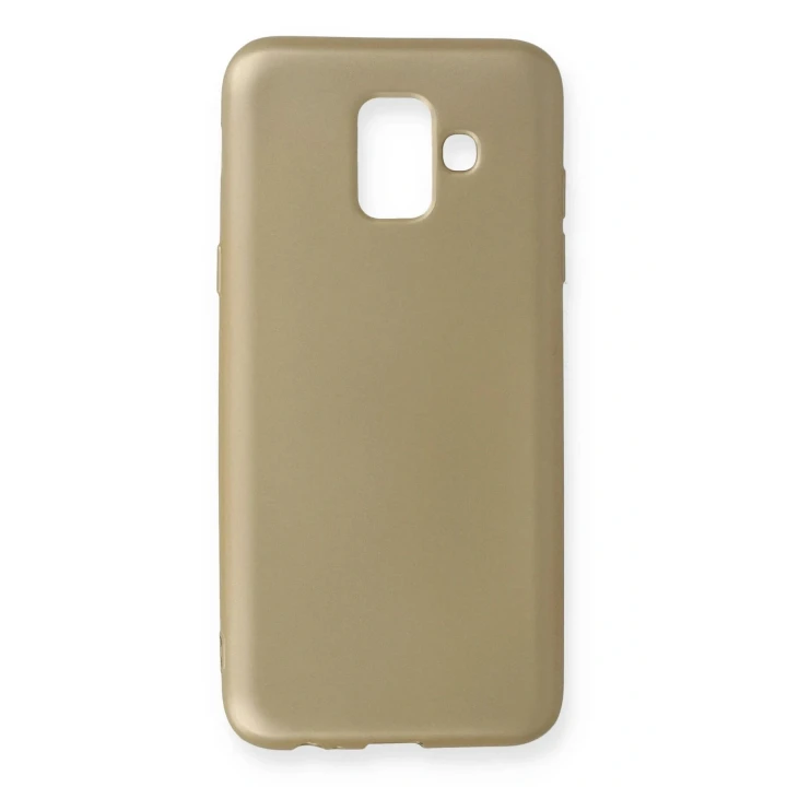 Samsung Galaxy A6 2018 Kılıf First Silikon - Gold