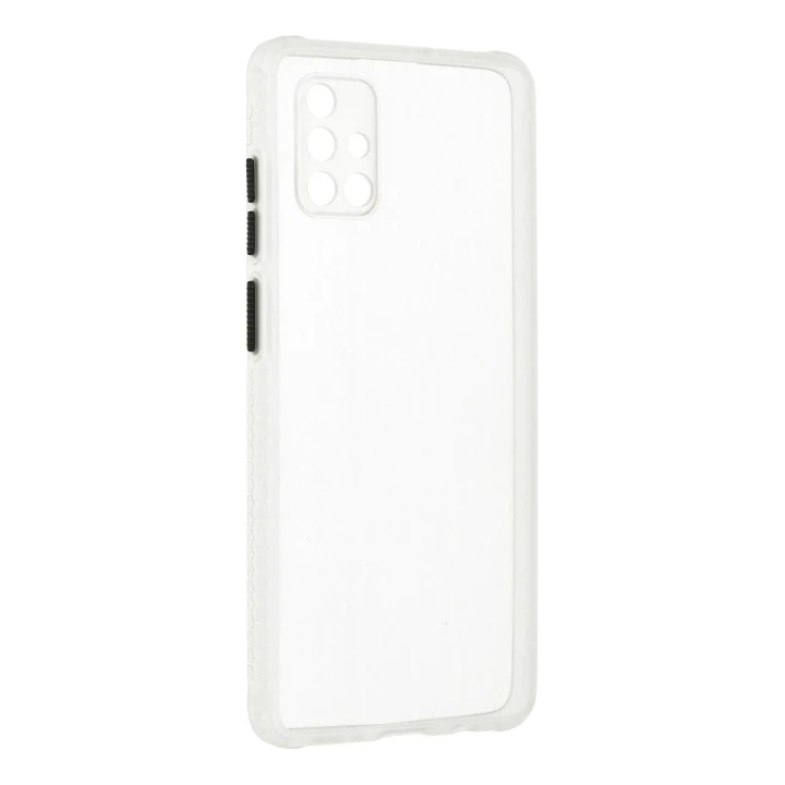 Samsung Galaxy A71 Kılıf Miami Şeffaf Silikon - Şeffaf