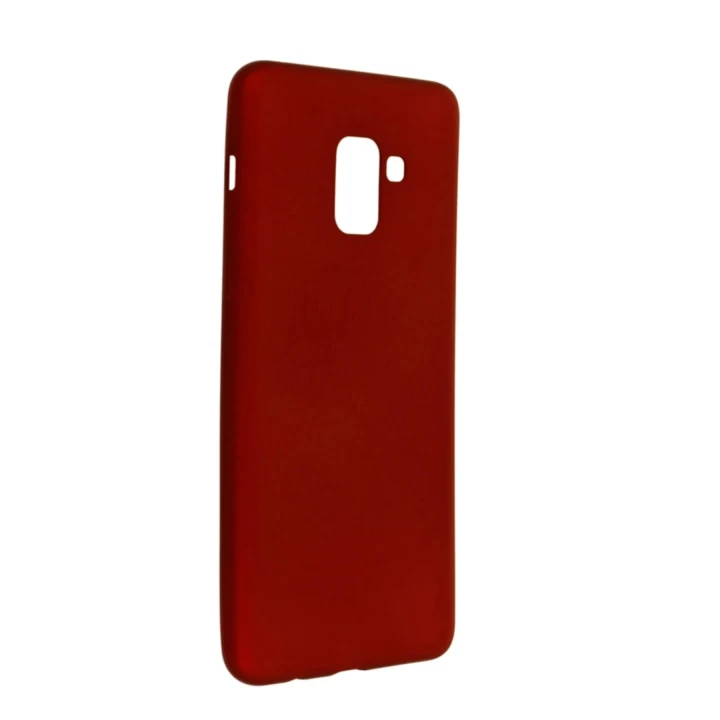 Samsung Galaxy A8 Plus 2018 Kılıf First Silikon - Bordo