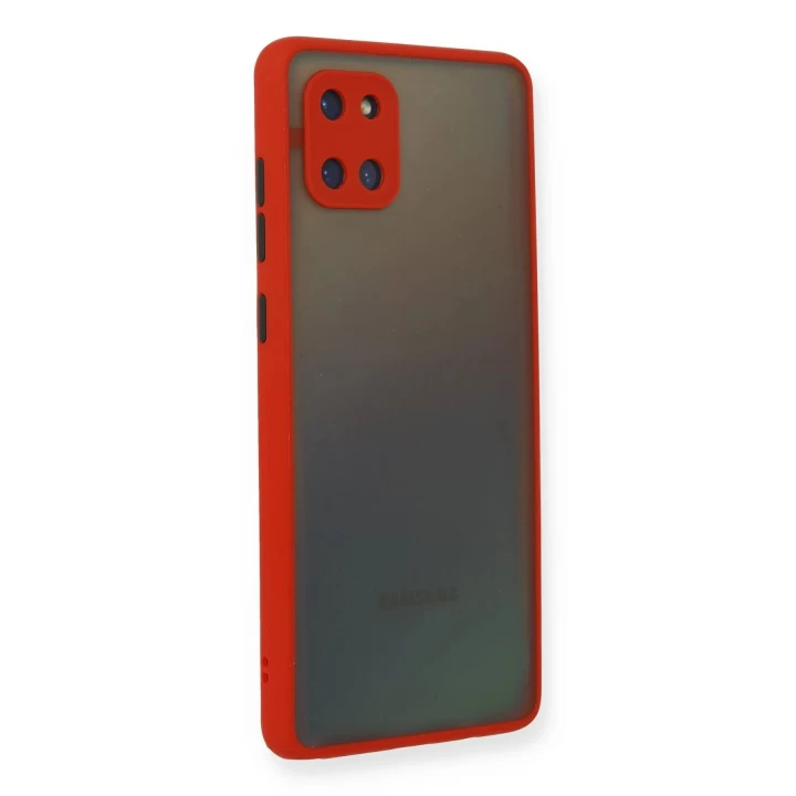 Samsung Galaxy A81 / Note 10 Lite Kılıf Montreal Silikon Kapak - Kırmızı