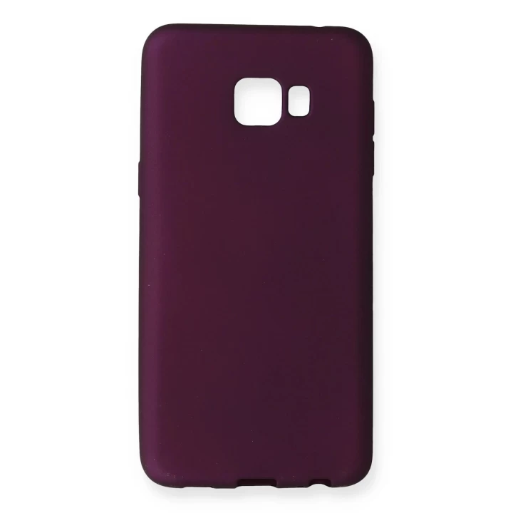 Samsung Galaxy C5 Pro Kılıf First Silikon - Mürdüm