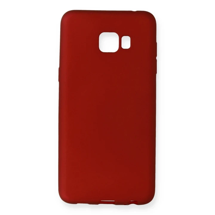 Samsung Galaxy C7 Pro Kılıf First Silikon - Bordo