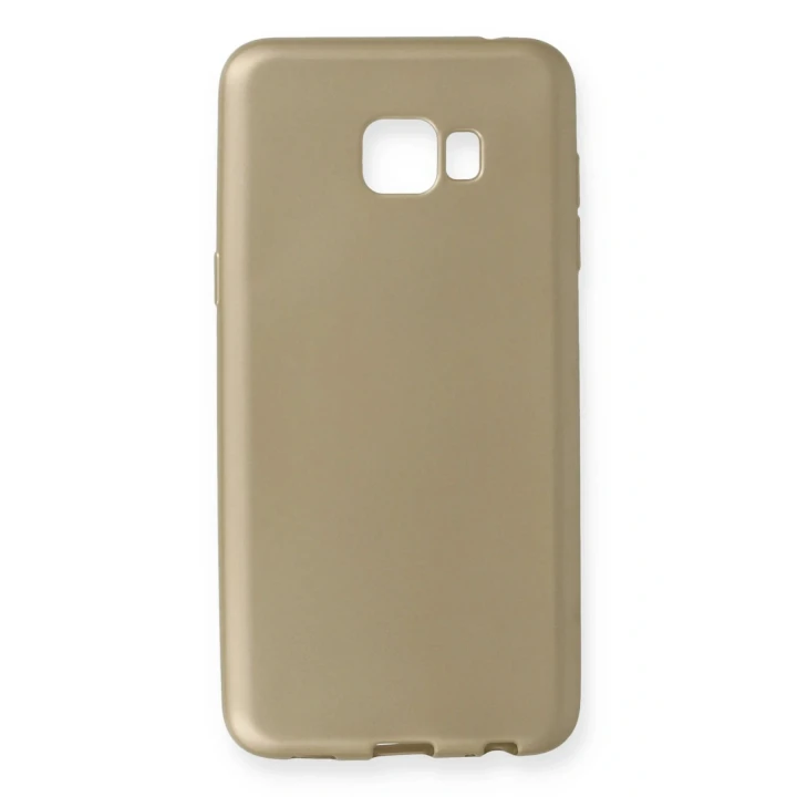 Samsung Galaxy C7 Pro Kılıf First Silikon - Gold