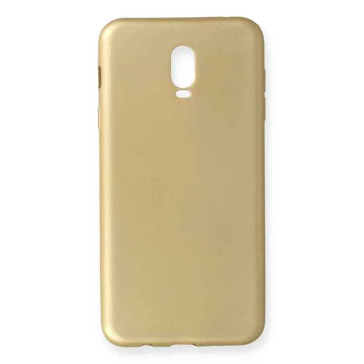 Samsung Galaxy C8 Kılıf First Silikon - Gold