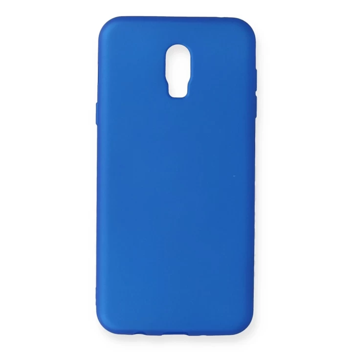 Samsung Galaxy C8 Kılıf First Silikon - Mavi