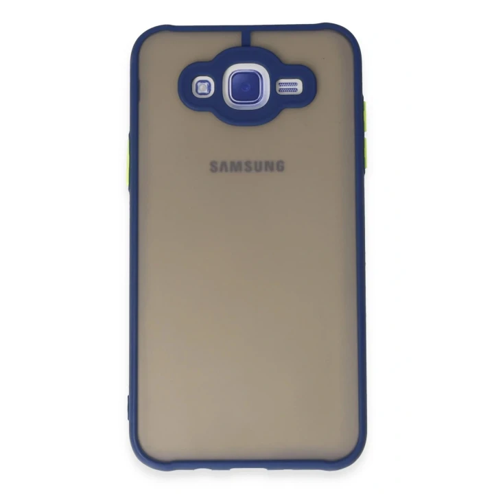 Samsung Galaxy J7 Kılıf Montreal Silikon Kapak - Lacivert