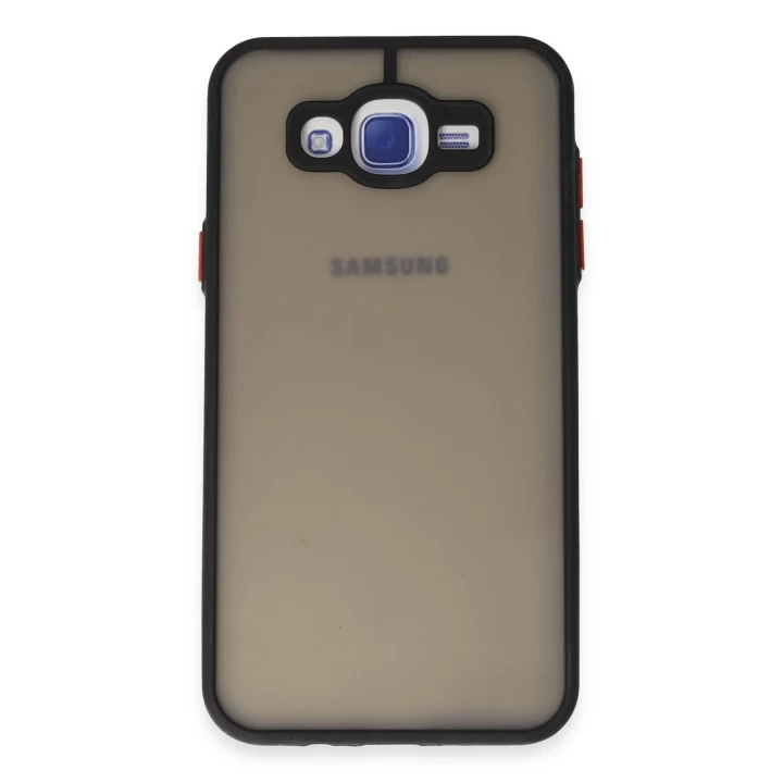 Samsung Galaxy J7 Kılıf Montreal Silikon Kapak - Siyah