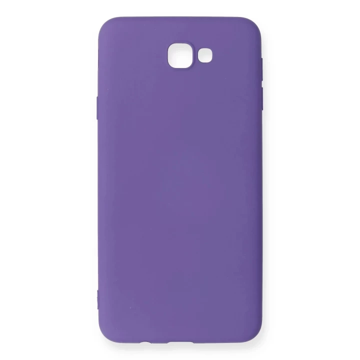 Samsung Galaxy J7 Prime Kılıf Nano içi Kadife Silikon - Mor