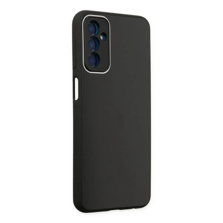 Samsung Galaxy M23 Kılıf Glass Kapak - Siyah