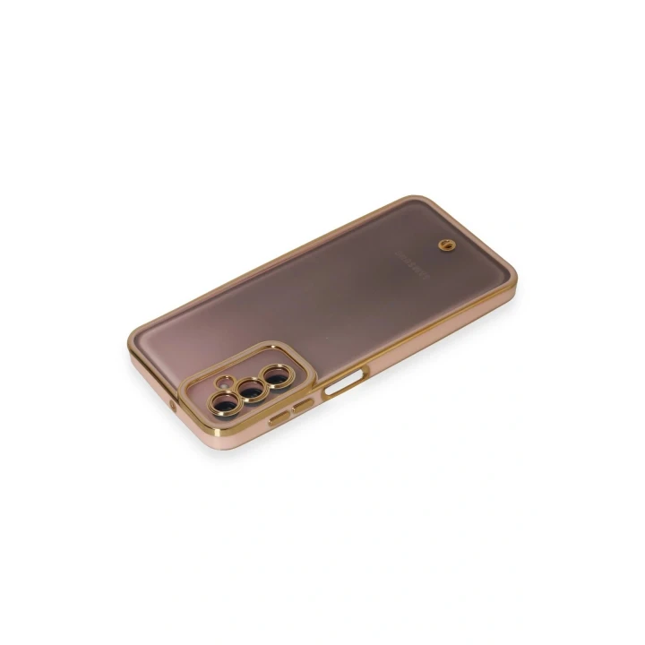 Samsung Galaxy M23 Kılıf Liva Lens Silikon - Pudra