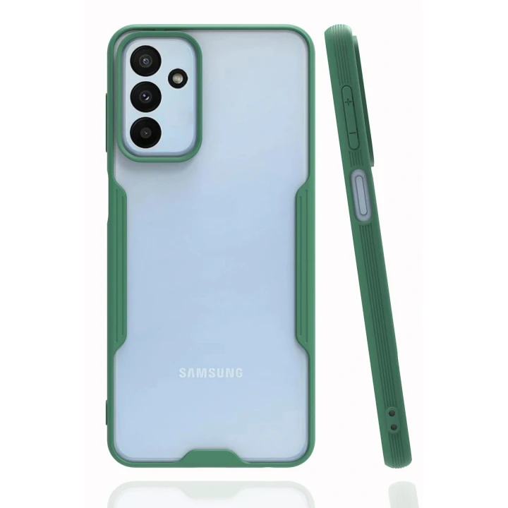 Samsung Galaxy M23 Kılıf Platin Silikon - Yeşil