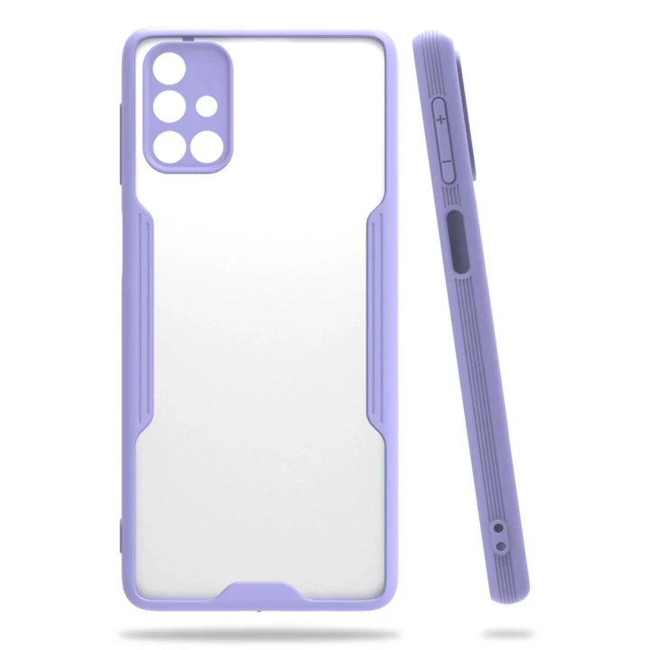 Samsung Galaxy M31S Kılıf Platin Silikon - Lila