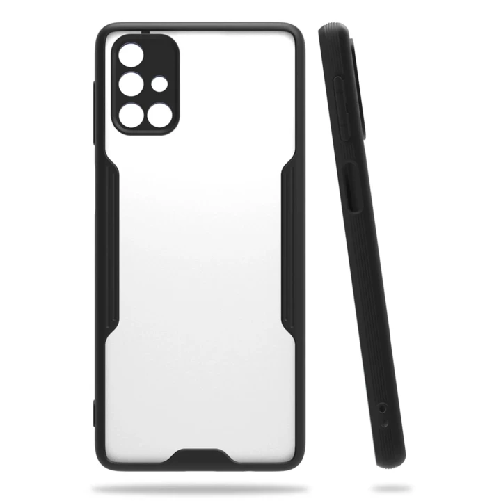 Samsung Galaxy M31S Kılıf Platin Silikon - Siyah