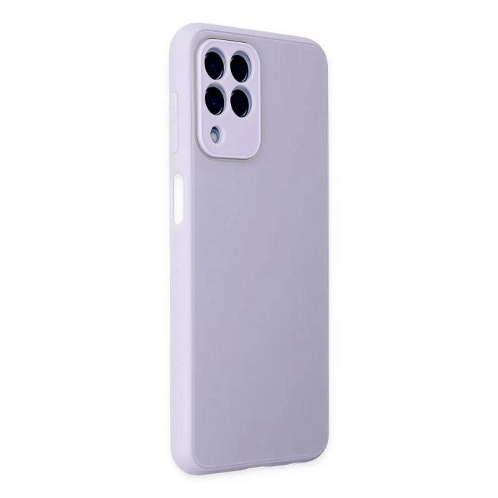 Samsung Galaxy M33 Kılıf Glass Kapak - Lila