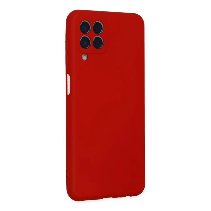 Samsung Galaxy M33 Kılıf Nano içi Kadife Silikon - Kırmızı