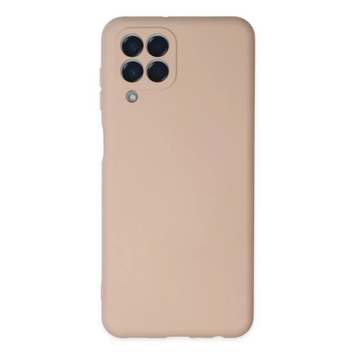Samsung Galaxy M33 Kılıf Nano içi Kadife Silikon - Pudra