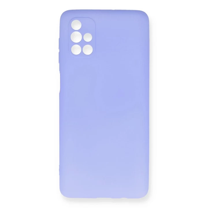 Samsung Galaxy M51 Kılıf First Silikon - Lila