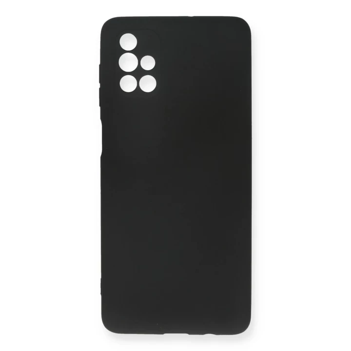 Samsung Galaxy M51 Kılıf First Silikon - Siyah