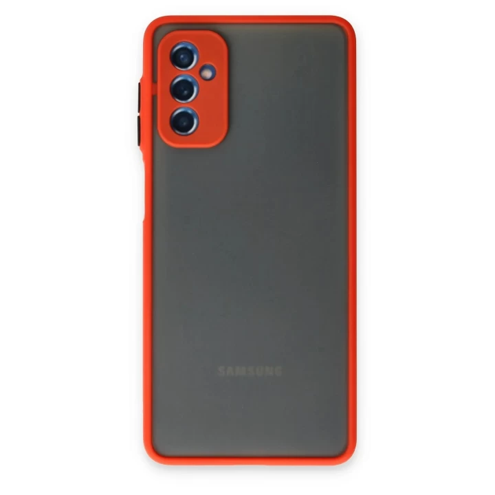 Samsung Galaxy M52 5G Kılıf Montreal Silikon Kapak - Kırmızı