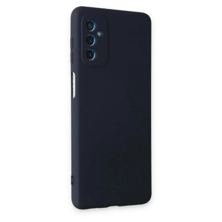 Samsung Galaxy M52 5G Kılıf Nano içi Kadife Silikon - Lacivert