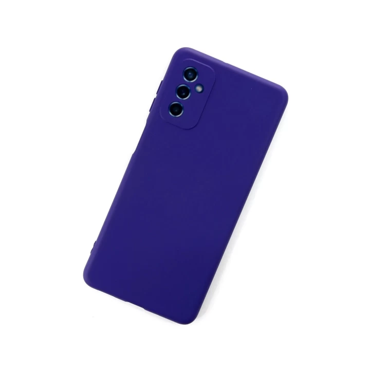 Samsung Galaxy M52 5G Kılıf Nano içi Kadife Silikon - Mor