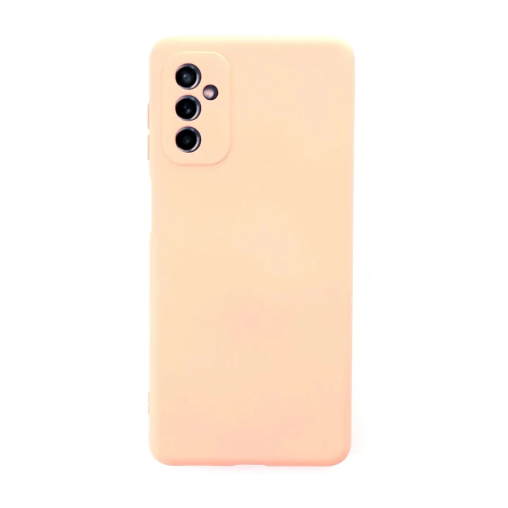 Samsung Galaxy M52 5G Kılıf Nano içi Kadife Silikon - Pudra
