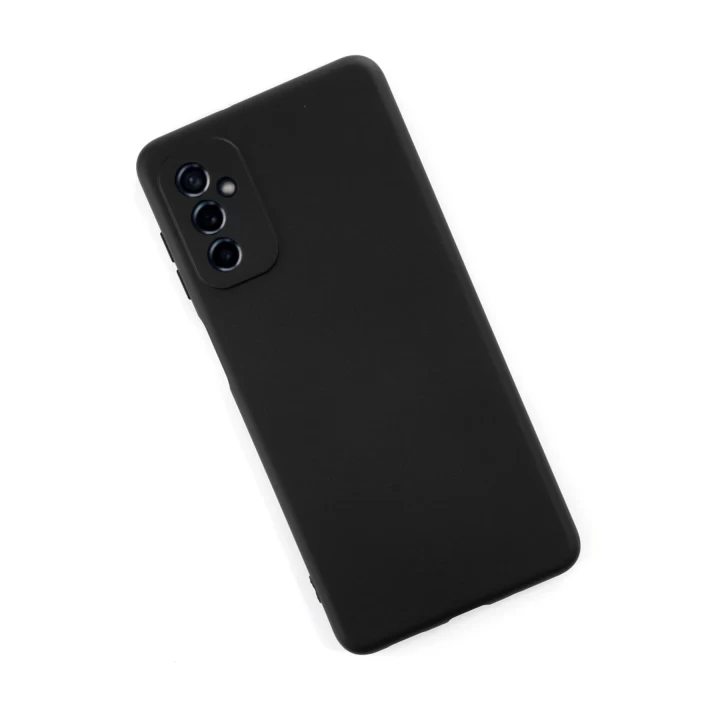 Samsung Galaxy M52 5G Kılıf Nano içi Kadife Silikon - Siyah