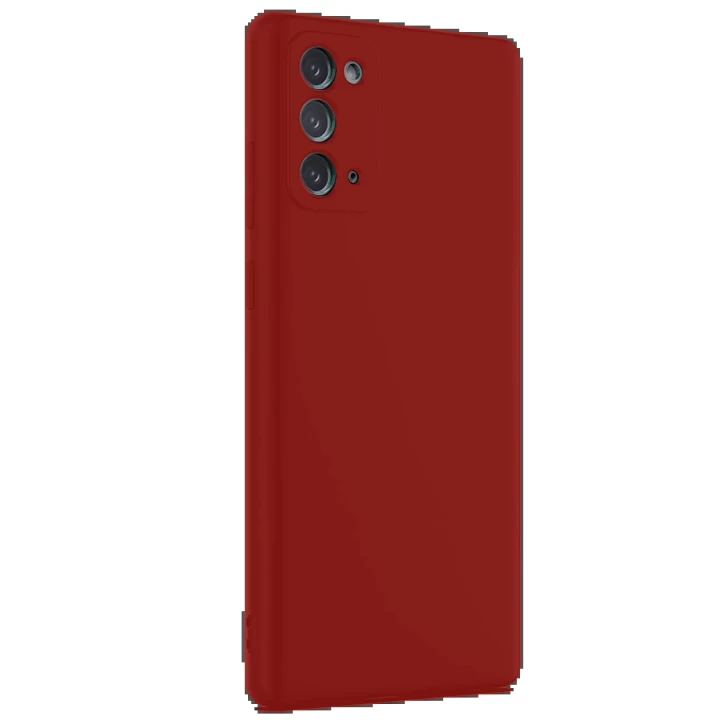 Samsung Galaxy Note 20 Kılıf First Silikon - Bordo