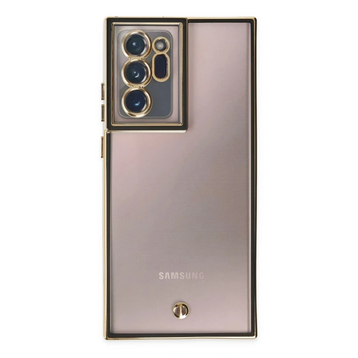 Samsung Galaxy Note 20 Ultra Kılıf Liva Lens Silikon - Siyah