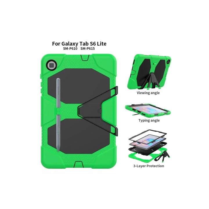 Samsung Galaxy P610 Tab S6 Lite 10.4 Kılıf Griffin Tablet Kapak - Yeşil