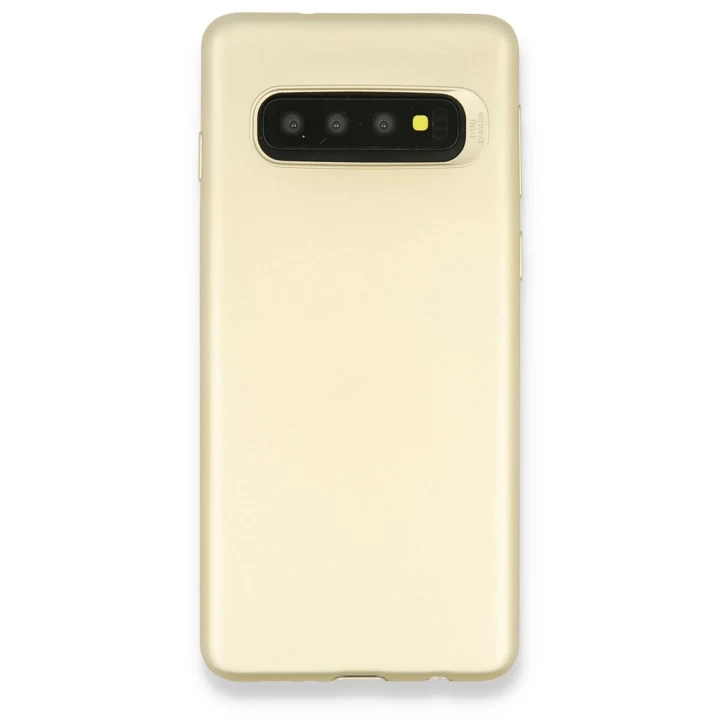 Samsung Galaxy S10 Plus Kılıf First Silikon - Gold