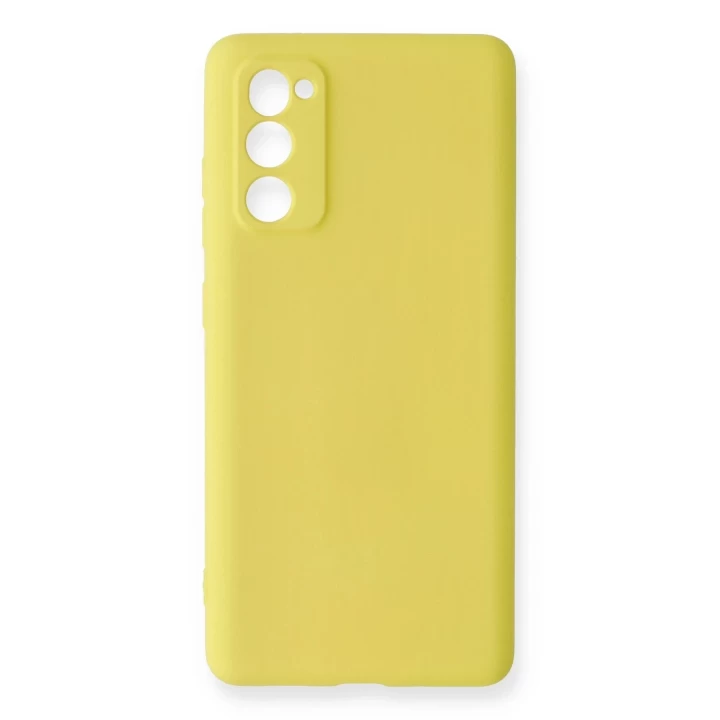 Samsung Galaxy S20 FE Kılıf Nano içi Kadife Silikon - Sarı