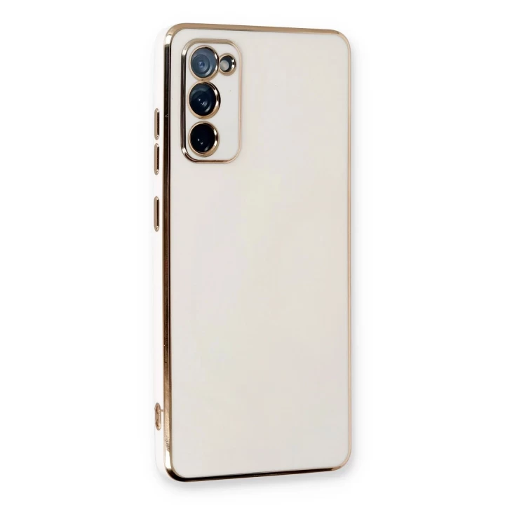 Samsung Galaxy S20 FE Kılıf Volet Silikon - Beyaz
