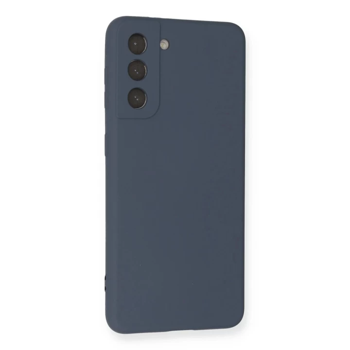 Samsung Galaxy S21 Kılıf Nano içi Kadife Silikon - Gri