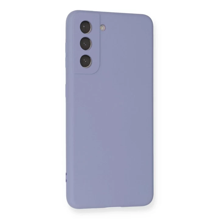 Samsung Galaxy S21 Kılıf Nano içi Kadife Silikon - Lila