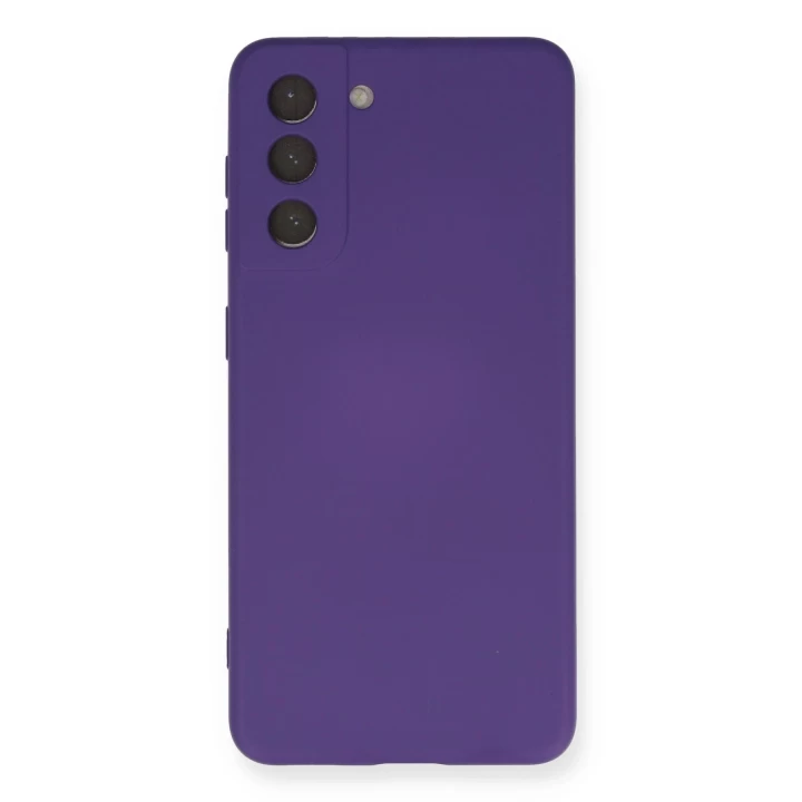 Samsung Galaxy S21 Kılıf Nano içi Kadife Silikon - Mor