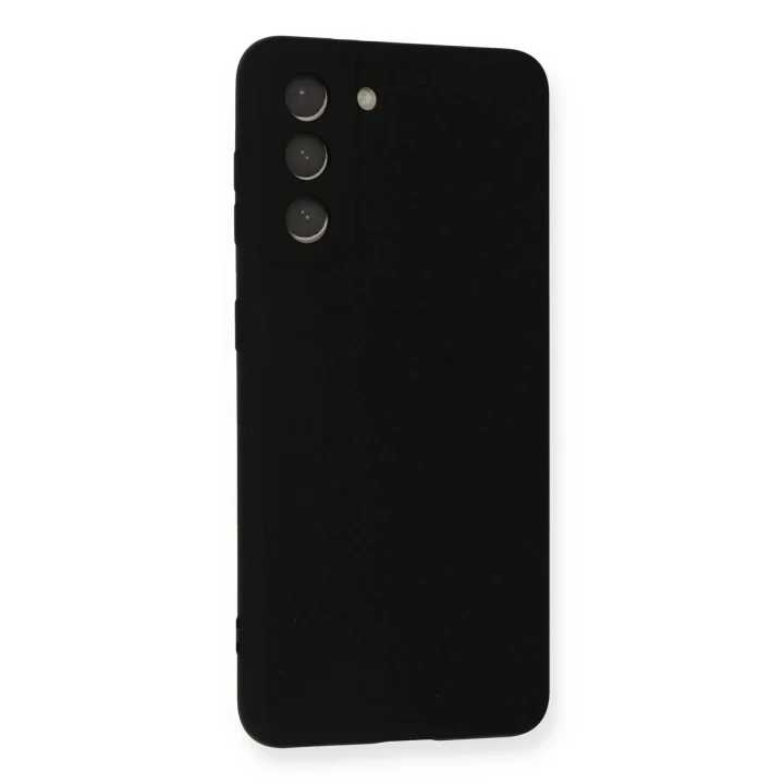 Samsung Galaxy S21 Kılıf Nano içi Kadife Silikon - Siyah