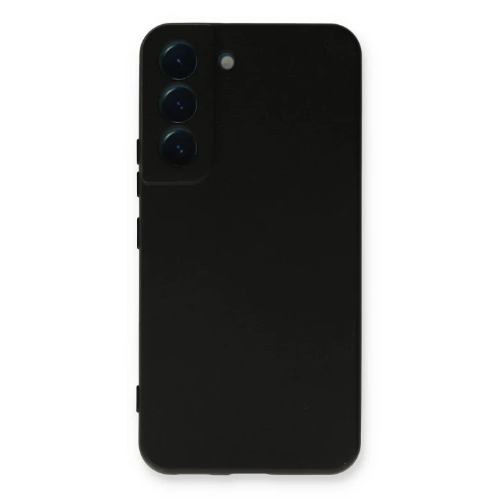 Samsung Galaxy S22 Plus Kılıf Nano içi Kadife Silikon - Siyah