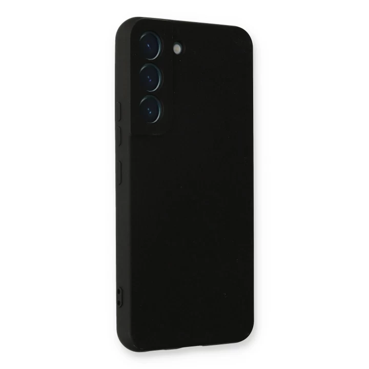 Samsung Galaxy S22 Plus Kılıf Nano içi Kadife Silikon - Siyah