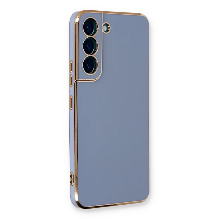 Samsung Galaxy S22 Plus Kılıf Volet Silikon - Mavi