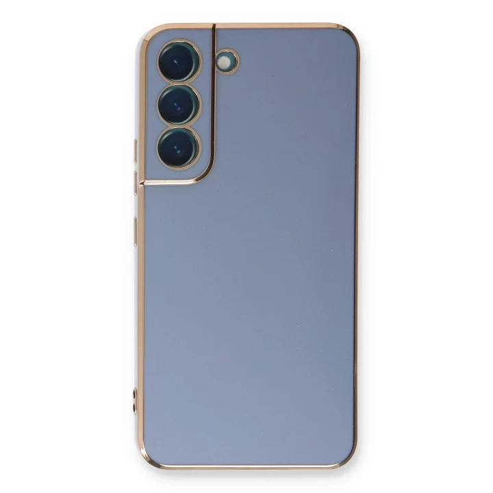 Samsung Galaxy S22 Plus Kılıf Volet Silikon - Mavi