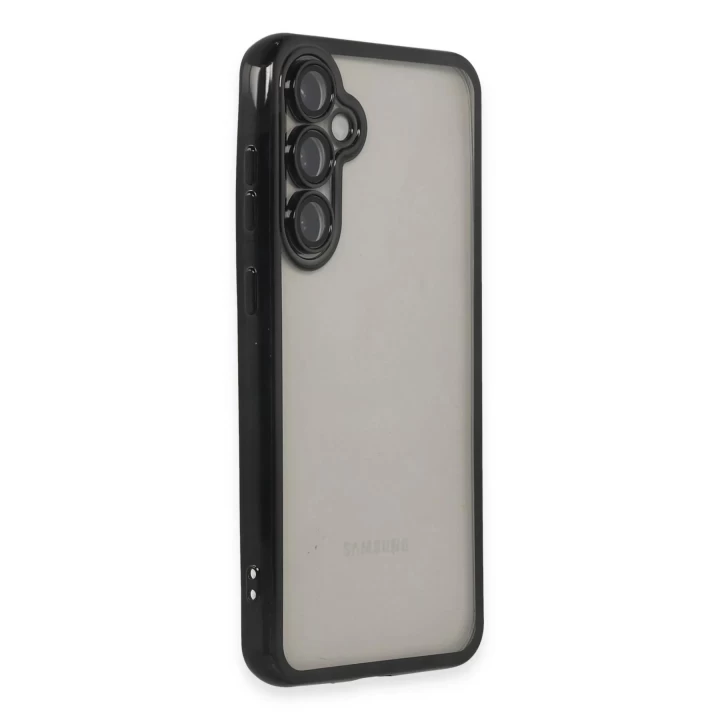 Samsung Galaxy S23 FE Kılıf Lensli Silikon - Siyah
