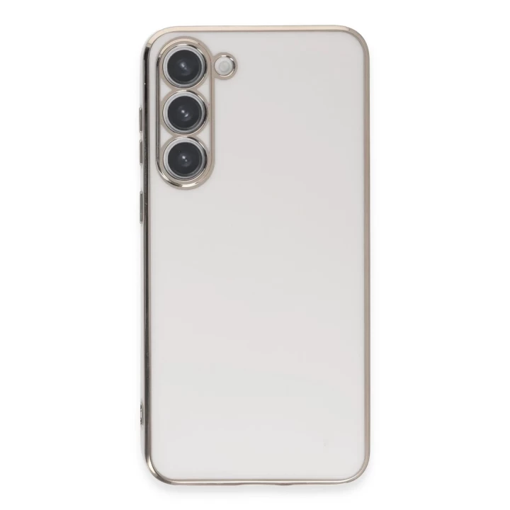 Samsung Galaxy S23 Kılıf Volet Silikon - Beyaz