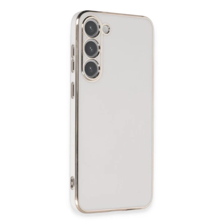 Samsung Galaxy S23 Kılıf Volet Silikon - Beyaz