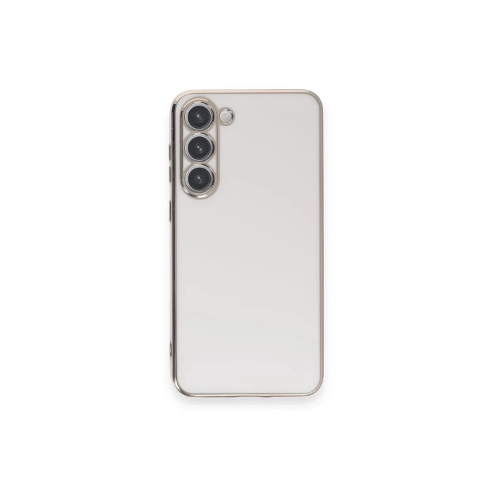 Samsung Galaxy S23 Plus Kılıf Volet Silikon - Beyaz