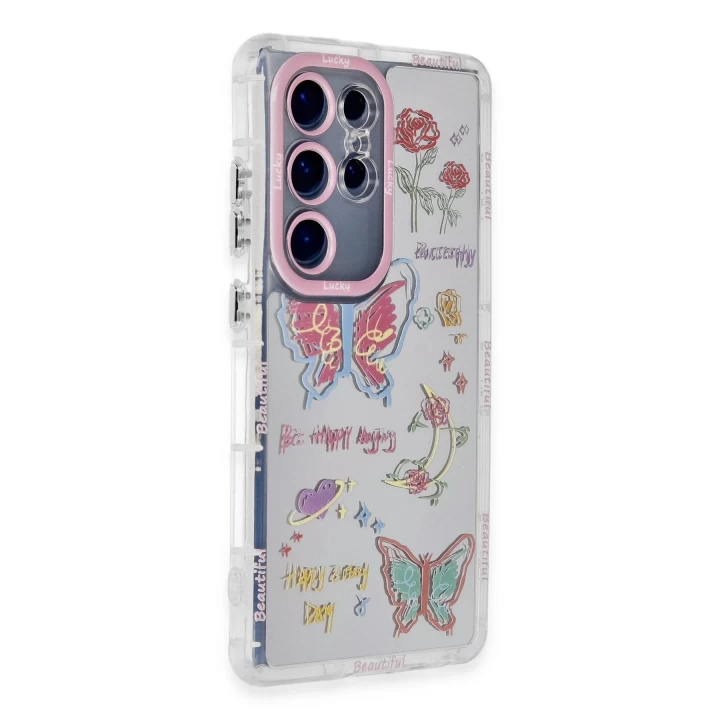 Samsung Galaxy S23 Ultra Kılıf Reflexion Desenli Kapak - Desen 8