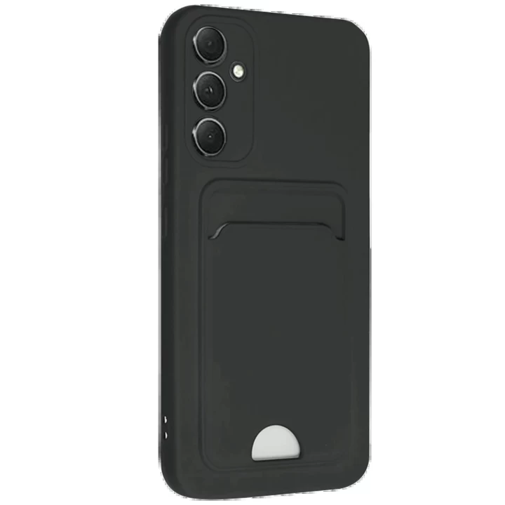 Samsung Galaxy S24 FE Kılıf Kelvin Kartvizitli Silikon - Siyah